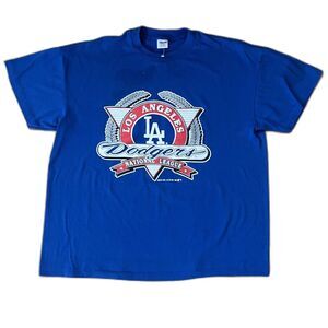 BNWOT Vintage 1991 Trench 50/50 Los Angeles Dodgers ShortSleeve T-Shirt Tee Mens
